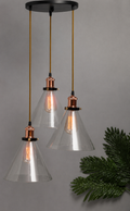 Homesake-Transparent Solid Handcrafted Glass Cluster Lights