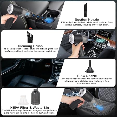 3 In 1 Portable Mini Vacuum Cleaner