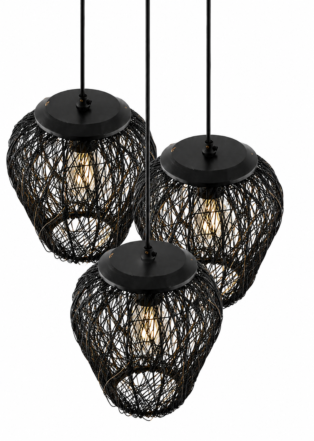 Homesake - Black Solid Handcrafted Cluster Lights