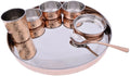 SSA Pack of 7 Copper Dinner Set (Brown)