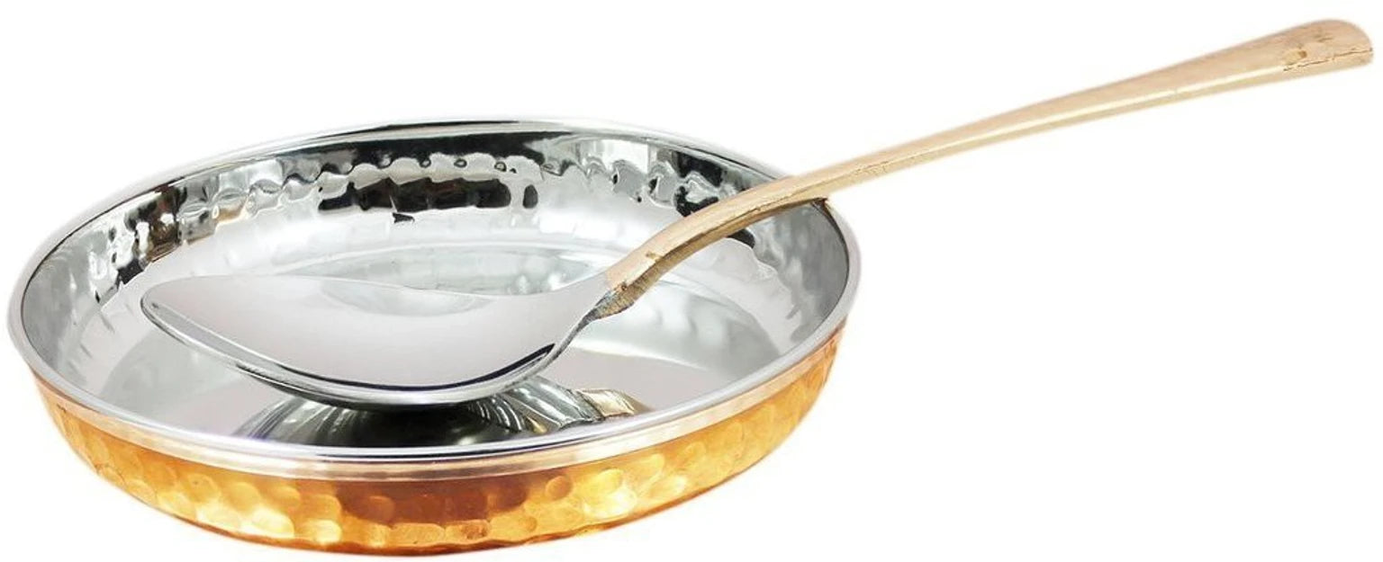 SSA Pack of 7 Copper Dinner Set (Brown)