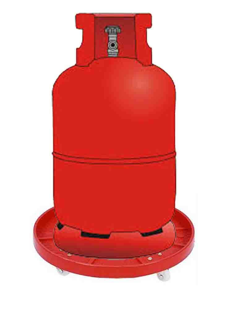 2112 Gas Cylinder Trolley Stand With Movable Wheels