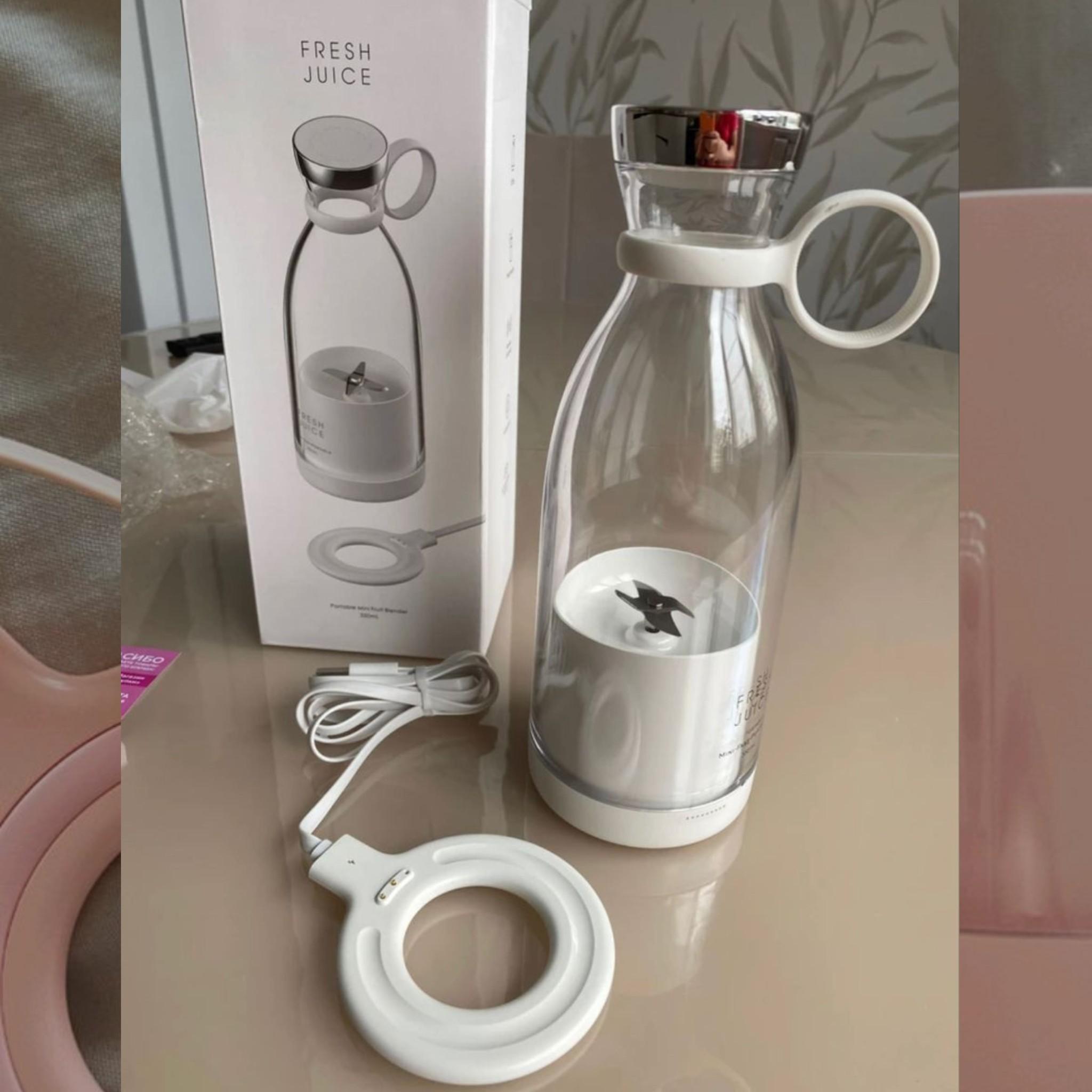 5334a Blender Portable Juicer For Smoothie  Juice  Vegetable Shakes With 6 Blades Wireless Charging Mini Personal Size Mixer Bottle Grinder 420 Ml Multicolor